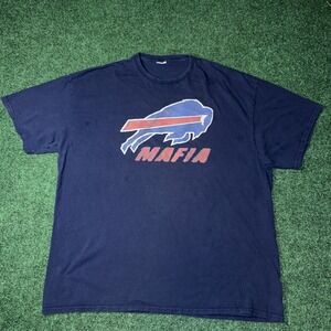 Men's Buffalo Bills Vintage Mafia T Shirt Size 2XL Q43